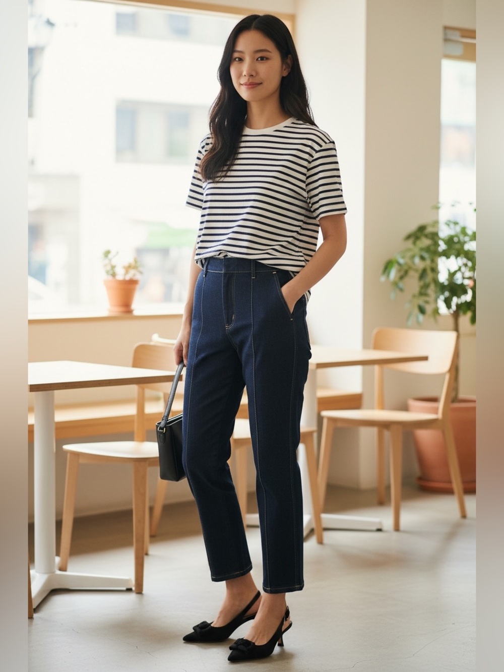 Veronica Beard Kean Kick Flare Denim Jean Modern Designer Sz 8 EUC